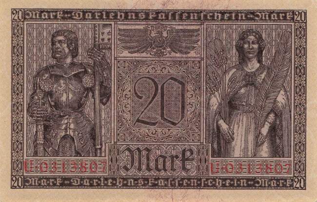 20 Mark Serie U ro 55 1918